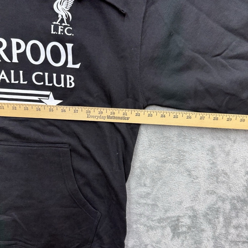 Liverpool F.C. Black  Hoodie Pullover Size Large L.F.C. Premier League New - Picture 3 of 9
